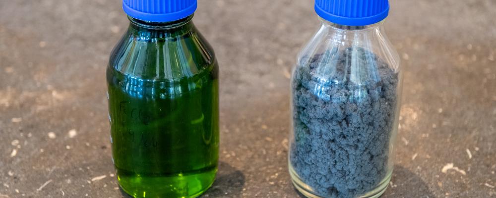 Grinding sludge and ferrous chloride. Photo: SKF