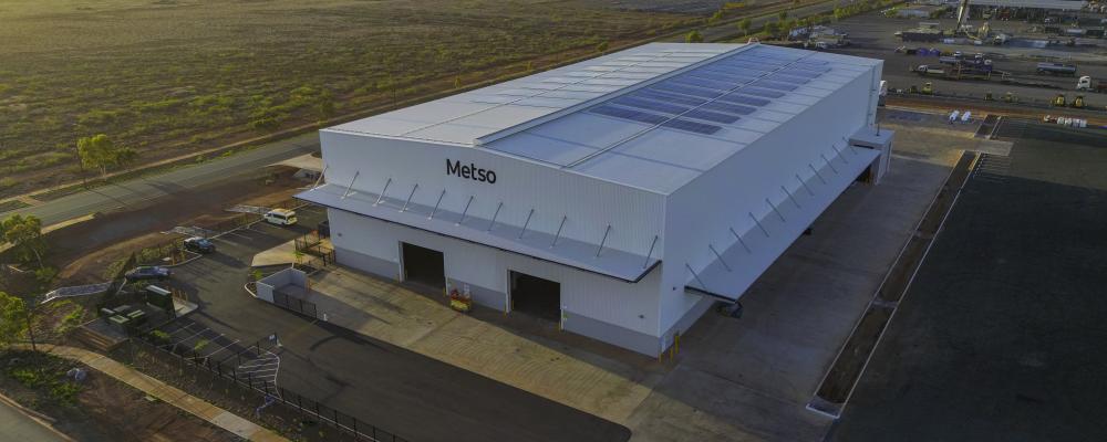 Strategically located in the Pilbara region, the facility provides mining customers with comprehensive maintenance and repair solutions. Photo: Metso