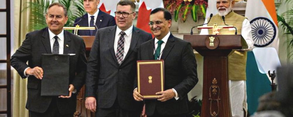 The uranium supply agreement was signed during an official visit where Canadian Prime Minister Mark Carney met Indian Prime Minister Narendra Modi in Mumbai and New Delhi. Canada is a major uranium producer, while India is rapidly expanding its nuclear capacity. Photo: @PremierScottMoe/X