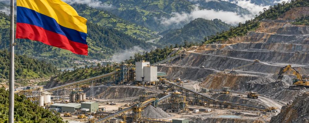 Colombia has significant deposits of minerals used in defence, electronics and advanced manufacturing. Its tungsten and antimony resources are attracting increased attention as the United States seeks to reduce its dependence on Chinese-controlled raw material supply chains. Illustrative image, AI-generated. Copyright: Conventus.