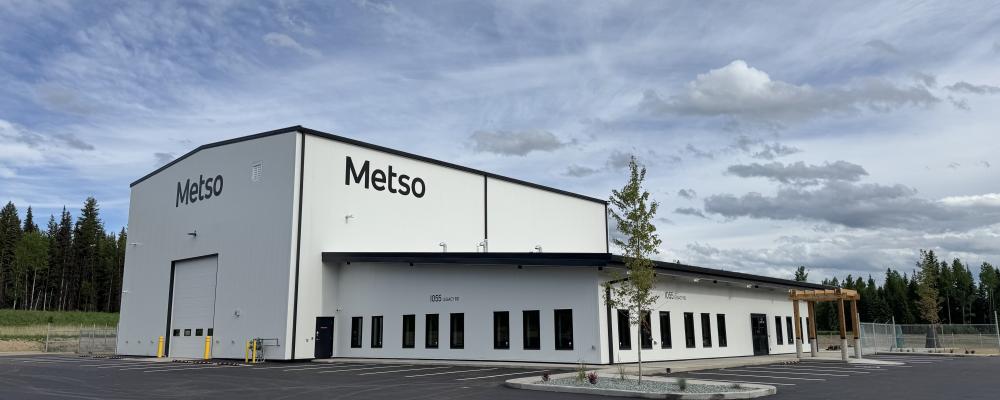 The new service center in Prince George, British Columbia, will further strengthening support for gold and copper operations across Western Canada. Photo: Metso
