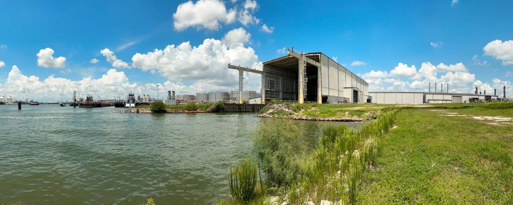 Mill Steel's new larger production facility located on The Port of Houston. Photo: Mill Steel Company