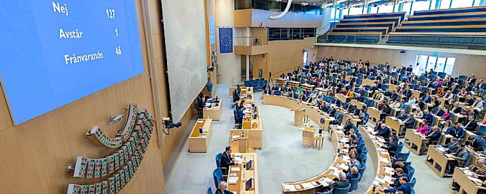 The Swedish Parliament has approved legislative changes aimed at simplifying uranium mining and opening more coastal locations to future nuclear power projects. Photo: Melker Dahlstrand/Swedish Parliament.