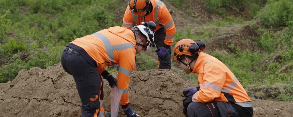 Sokli geologists at work in Finnish Lapland. Photo: Sokli Oy.