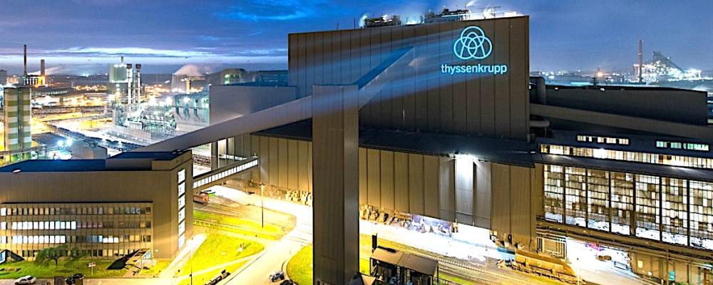 Thyssenkrupp’s steel operations in Duisburg, Germany. Photo: Thyssenkrupp