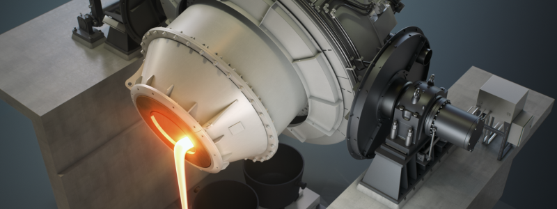 The Metso scope of delivery consists of a KaldoTM furnace with off-gas handling and silver refining equipment. Photo: Metso