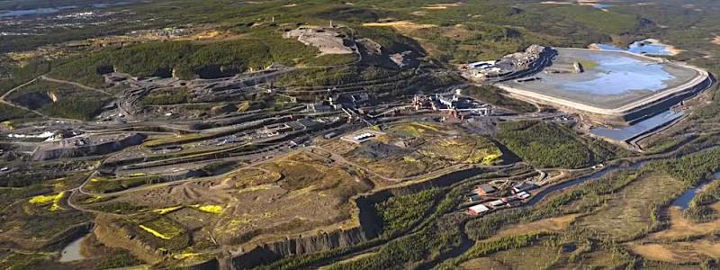 Aerial view of LKAB’s mining operations in Malmberget, Gällivare. Photo: LKAB.