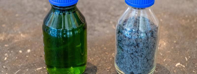 Grinding sludge and ferrous chloride. Photo: SKF