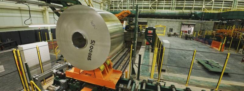 Bay Minette First Coil. Milestone advances one of the largest new U.S. aluminum manufacturing investments in decades toward commercial shipments in 2027. Photo: Novelis