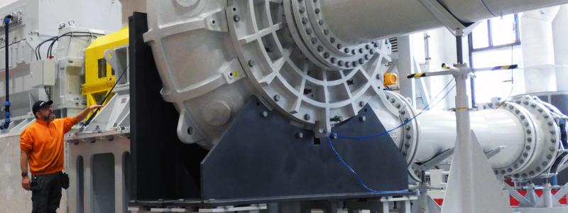 The new test rig in Sala complements Metso's network of pump testing, engineering and development facilities in Sweden, Peru, Australia and India. Photo: Metso