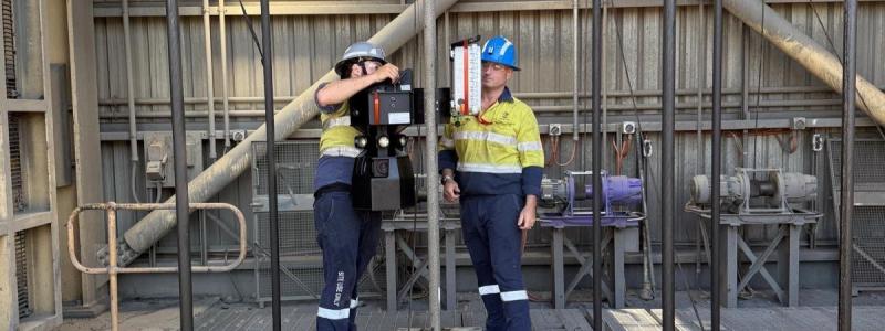 As part of the ABB Ability™ Smart Hoisting solution, the Lazaruss™ 3D scanner will help customers to complete mine hoist inspections in a safe environment, where the technology generates a digital copy of the shaft and provides a remote visualization tool enabling automated mine shaft inspections. Photo: ABB