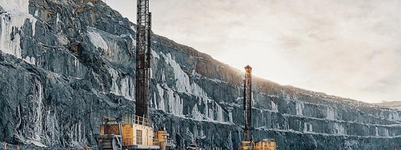 Boliden Kevitsa is a multimetal mine in Sodankylä, northern Finland. Its main products are copper and nickel concentrates containing platinum, palladium, gold and cobalt. The image shows Kevitsa’s electric drill rigs. Photo: Boliden media bank.