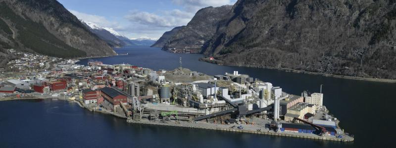 The Odda plant in Norway. Photo: Boliden