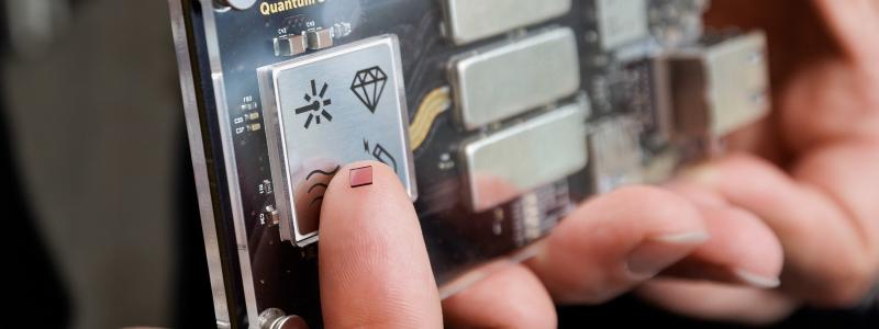 Quantum sensors from Bosch achieve unprecedented precision. Synthetic diamonds are a key component of these sensors. Photo: Bosch
