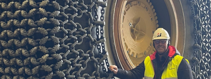Bridgestone sets new standards with tyres for underground mining. Photo: Bridgestone