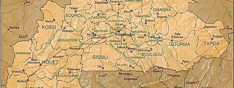 Burkina Faso. Map: Wikimedia Commons