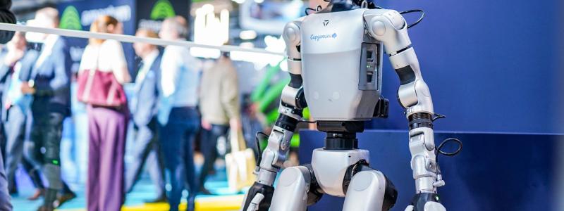 Deployed at the Orano Melox Ecole des Métiers in the Gard region of France, the robot named Hoxo is equipped with  embedded artificial intelligence (AI) and advanced sensors for real-time perception, autonomous navigation, execution of technical gestures, and interaction. Its purpose is to replicate human movements and operate alongside teams within nuclear facilities, including in challenging intervention environments. Photo: Capgemini, Orano, HOXO Cyril Crespeau