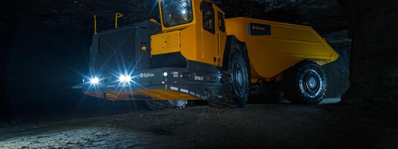 Epiroc’s Minetruck MT65 S, with 65 ton load capacity, is engineered with safety, productivity and operator comfort in mind for haulage in larger underground mining and construction operations. Photo: Epiroc