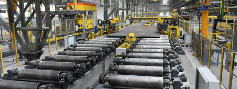 Dillinger France is upgrading heavy plate production at its Dunkirk facility with new automation technology supplied by SMS Group. The modernisation will expand the plant's ability to process high-strength steel grades. Photo: Dillinger.
