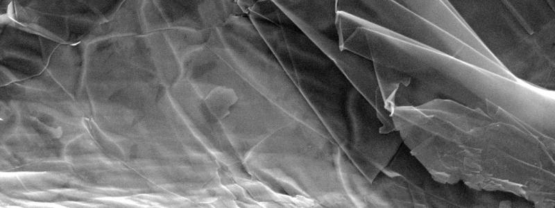 Graphene is currently one of the world’s most researched materials. In this experiment, a large scalpel is used to test adhesion and scratch resistance. Photo: Wikipedia Commons Licence, Credit: Maido Merisalu