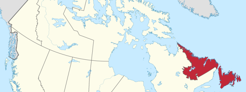 The Atlantic Nickel Project, situated in the Newfoundland mining jurisdiction, covers 21,850 hectares of highly prospective ground with potential for bulk-tonnage, awaruite-style nickel mineralization. Map: MapGrid/Wikimedia Commons