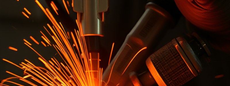 Metal forging.