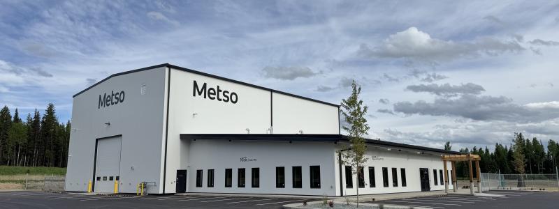 The new service center in Prince George, British Columbia, will further strengthening support for gold and copper operations across Western Canada. Photo: Metso