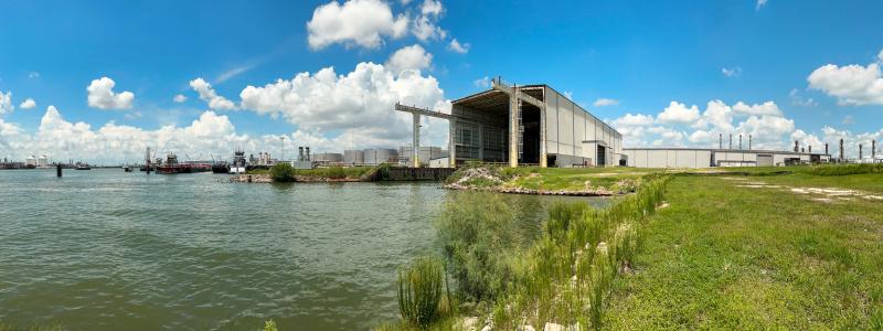 Mill Steel's new larger production facility located on The Port of Houston. Photo: Mill Steel Company