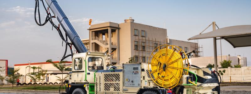 Normet's new spraying equipment offering. Photo: Normet
