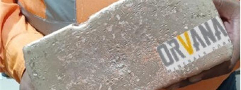 Dore bar from the first gold pour after the Don Mario Plant Restart. Photo: CNW Group/Orvana Minerals Corp.