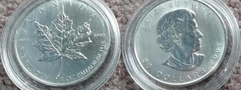 High-value palladium coins. Photo: Wikimedia Commons License. Credit: Snd3054