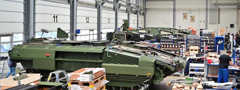 Rheinmetall continues to invest heavily in expanding production capacity for propellants, ammunition and drone systems. Photo: Rheinmetall