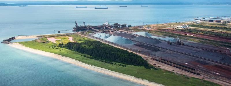 IOC, port facility in Sept-Iles, Canada. Photo: Rio Tinto