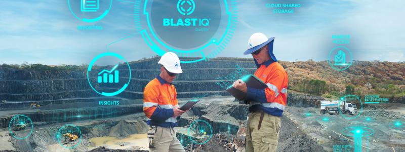 Streamlined and improved blasting through BlastIQ™ Quarry smart and Integrated solutions. Image courtesy: Orica
