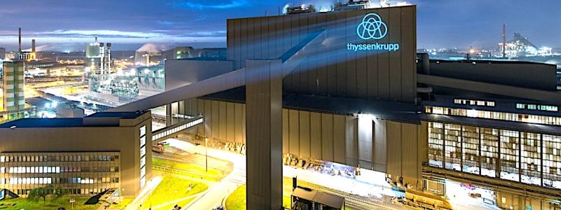 Thyssenkrupp’s steel operations in Duisburg, Germany. Photo: Thyssenkrupp