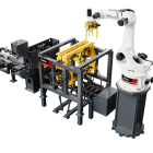 The Metso Outotec Robotic Split Strip is an advanced solution for separating the cathode sheets from the cathode plate. Photo: Metso
