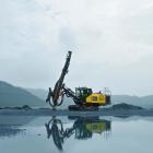 The new generation PowerROC T45 is equipped with an Epiroc developed control system, which helps decrease fuel consumption. Photo: Epiroc