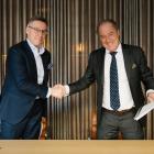 From the left, Kalle Luoto, CEO, Nordec, and Jörgen Olsson, CEO, Viscaria. Photo: Fabian Wester.