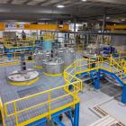 Rare earth processing facility using chemical separation tanks and industrial refining systems. Photo: Saskatchewan Research Council (SRC).