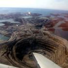 Diavik mine, comprising four pipes, was discovered in 1991, beneath Lac de Gras, 220 kilometres south of the Arctic Circle. Photo: Trevor MacInnis/Wikimedia Commons