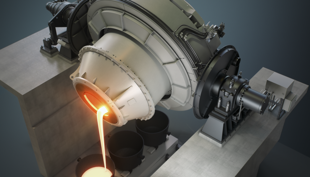 The Metso scope of delivery consists of a KaldoTM furnace with off-gas handling and silver refining equipment. Photo: Metso