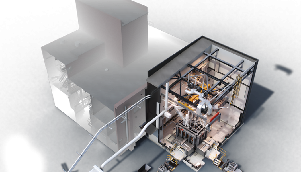 Metso's Outotec DRI Smelter Furnace pilot plant. Photo: Metso