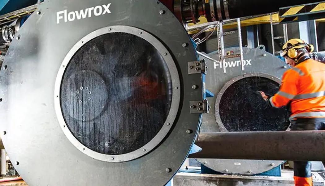 Hose pumps of this type are used where abrasive slurry rapidly wears down metal components. Similar systems are in operation at Swedish sites such as LKAB’s facility in Svappavaara. Photo: Valmet