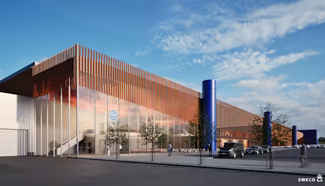 Nordec's scope includes the roof trusses, beams and bracing, as well as approximately 32,000 square metres of load-bearing sheets and 2,000 square metres of steel decking. Photo: Photographer