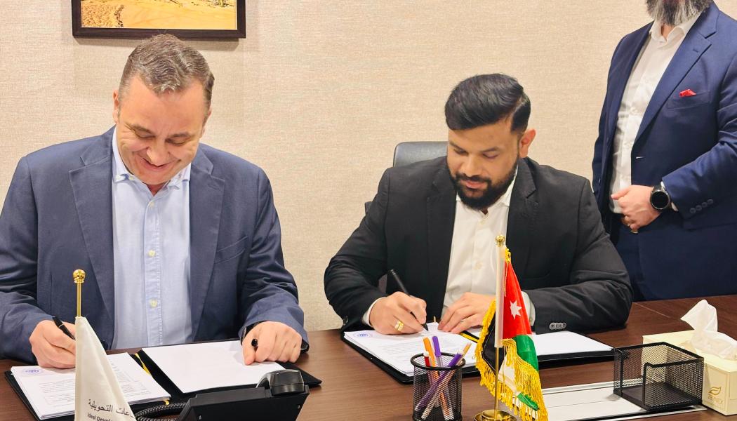  Metso and IMDI signing LCS contract in Jordan. Photo: Metso