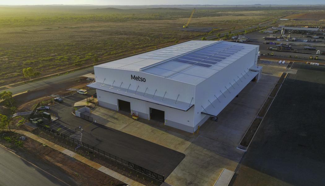 Strategically located in the Pilbara region, the facility provides mining customers with comprehensive maintenance and repair solutions. Photo: Metso