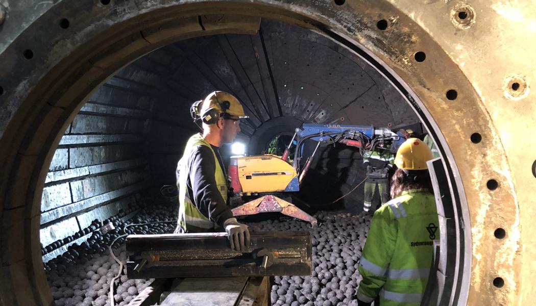Works at Sydvarager mine. Photo: Grangex