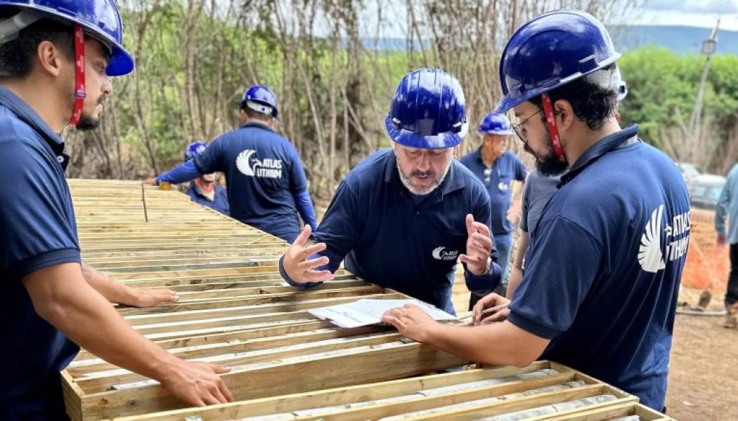 Drill core at Atlas Lithium Minas Gerais project in Brazil. Credit: Atlas Lithium