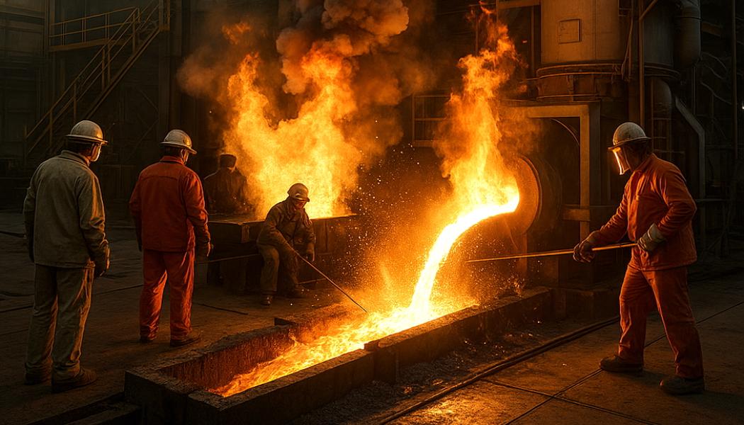 Rio Tinto sees the new technology as a way to maintain relevance in a steel industry moving away from coal-based blast furnaces. Illustration: AI-generated image. Copyright: Conventus