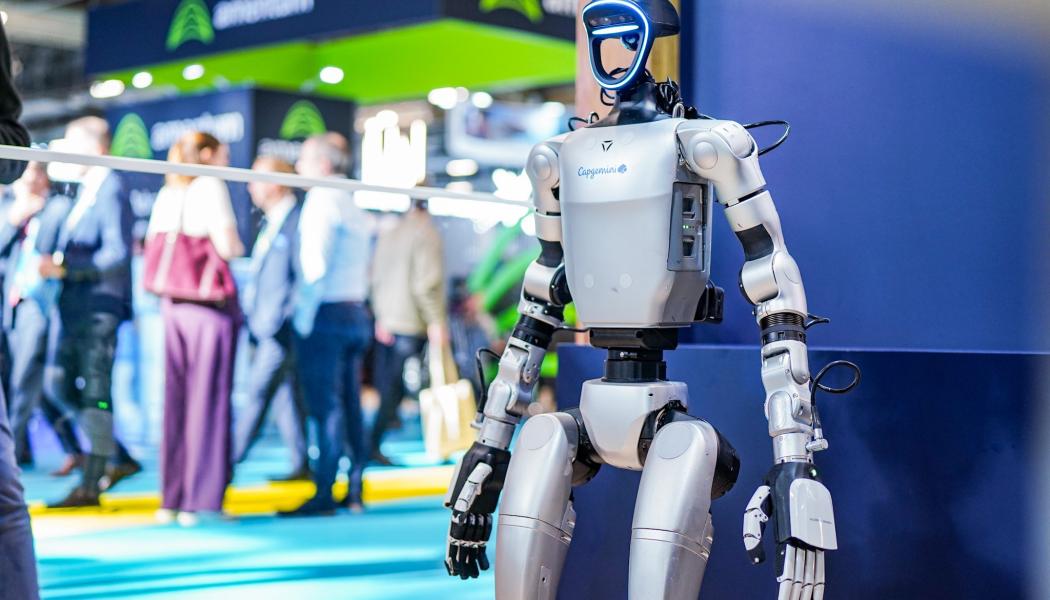 Deployed at the Orano Melox Ecole des Métiers in the Gard region of France, the robot named Hoxo is equipped with  embedded artificial intelligence (AI) and advanced sensors for real-time perception, autonomous navigation, execution of technical gestures, and interaction. Its purpose is to replicate human movements and operate alongside teams within nuclear facilities, including in challenging intervention environments. Photo: Capgemini, Orano, HOXO Cyril Crespeau